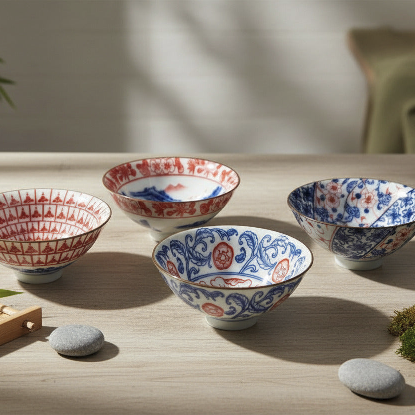 Moderne Teecups in verschiedenen Designs und Farben, perfekt für jeden Teeliebhaber.