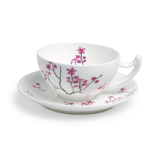 Tasse und Untere "Cherry Blossom", 0,18 l, Bone China