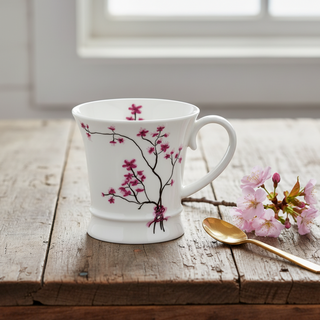 Becher mit Fuß „Cherry Blossom“, 0,35 l, Porzellan