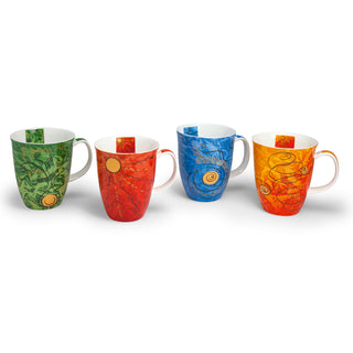 Becher "Four Elements" / 4er-Set, 0.4 l, Bone China