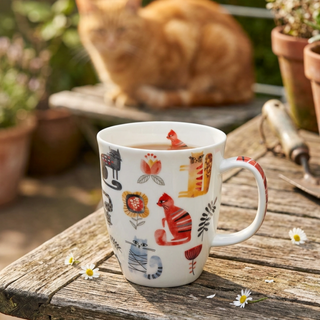Bone China Bcher "Kira" mit Katzenmotiv, 0,35 l