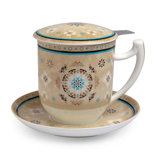 Kräuterteetasse mit Filter & Untere "Casablanca"