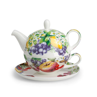 Tea-for-one Set Obstdekor – Bone China | TeaLogic