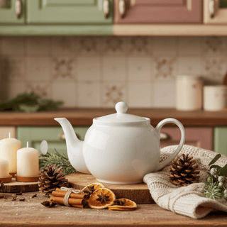 Teekanne aus Porzellan 1,0 l - Elegante Teekanne