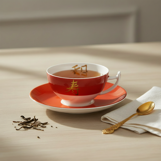 Tasse und Untertasse "Kyoto", 0,2 l, Bone China