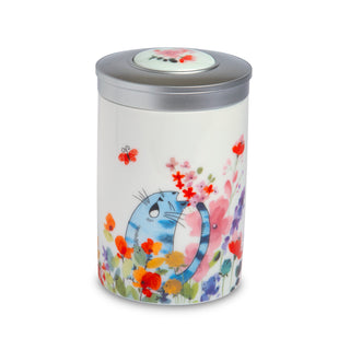 Teedose "Fiona" mit Aromadeckel, für 100 g, H. 11 cm, Porzellan