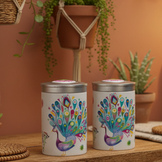 Teedose "Paula" mit Aromaschutzdeckel, für 100 g, Porzellan