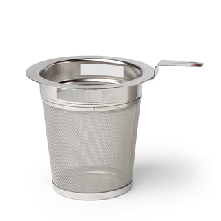 Edelstahlfilter mit Schlitz, Ø innen 6 cm, für Tea-for-ones mit Knopfdeckel und 0,4l Porzellanteekannen