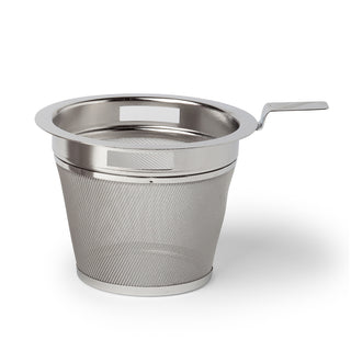 Edelstahlfilter mit Schlitz, Ø innen 8 cm, für 1,5 l Porzellanteekannen