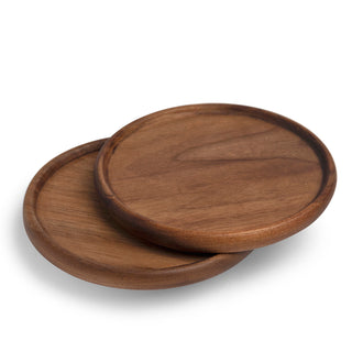 Holzuntersetzer für Becher mit Holzgriff, 2er Set