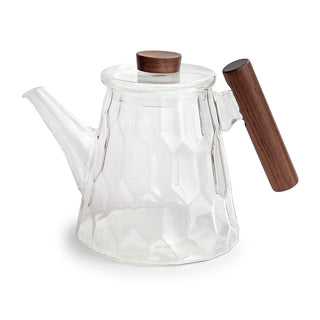 Teekanne mit Holzgriff "Knut", 1,2 l, Glas