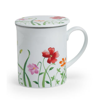 Kräuterteetasse "Lotta" mit Deckel und Edelstahlsieb, 0,3 l, im Geschenkkarton