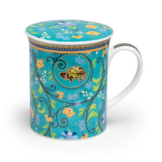 Kräuterteetasse "Clara" mit Deckel und Edelstahlsieb, 0,3 l, im Geschenkkarton
