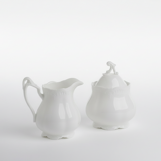 Milchkännchen und Zucketopf "Diana", Bone China